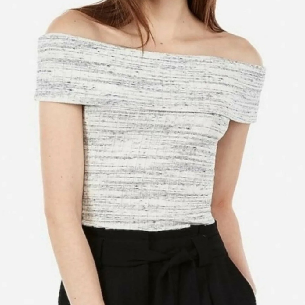 Express One Eleven off the shoulder top NWT